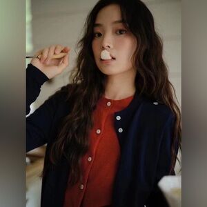 Korean Fake Two-Piece Knit Cardigan Jacket